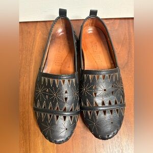 Spring Step Fusaro Laser Cut Leather Flats